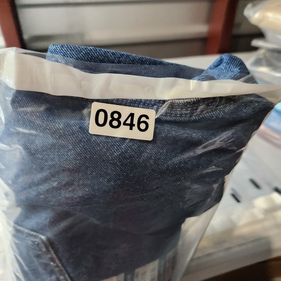 Mens Carhartt size 42x32 Flannel Lined Relaxed Fit Straight Leg Mid Rise Jeans - Picture 10 of 10